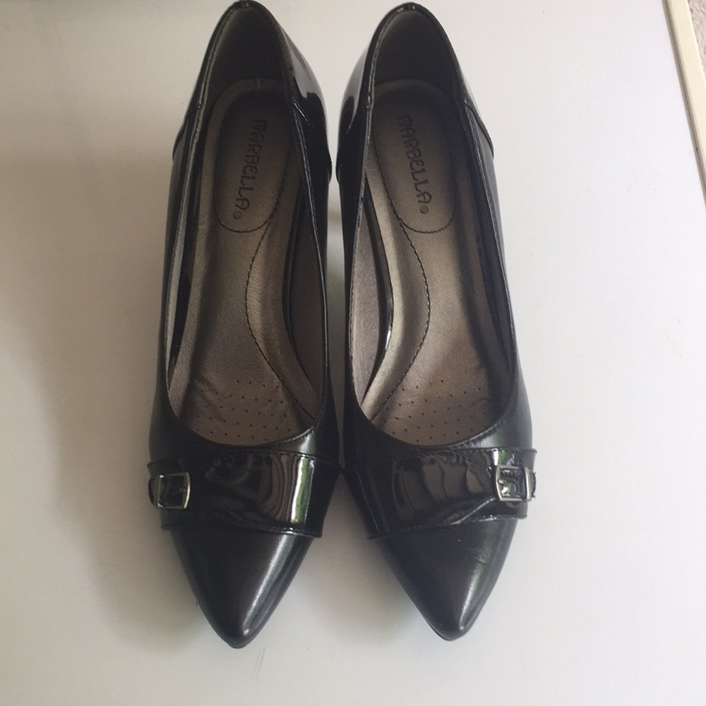 Marbella Black Pointed toe heels